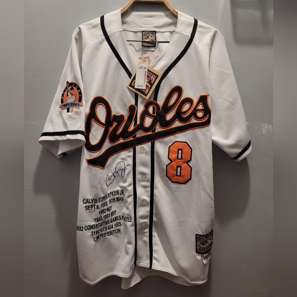 Baltimore Orioles Cal Ripken Jr. #8 Jersey Limited Edition Mitchell & Ness 1982